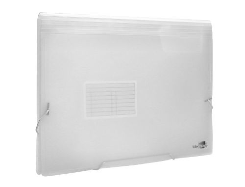 Pasta classificadora com fole liderpapel din a4 transparente 13 departamentos cristal , Liderpapel , 20955 , 4710581321147
